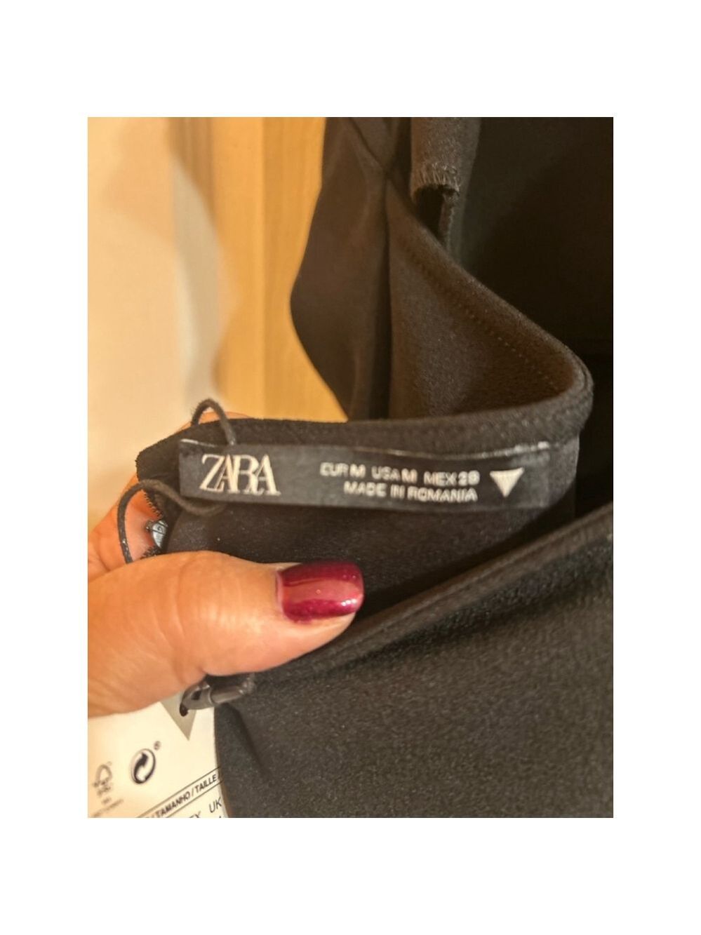 Women's Zara Dress, M, Black - Picture 5 of 6